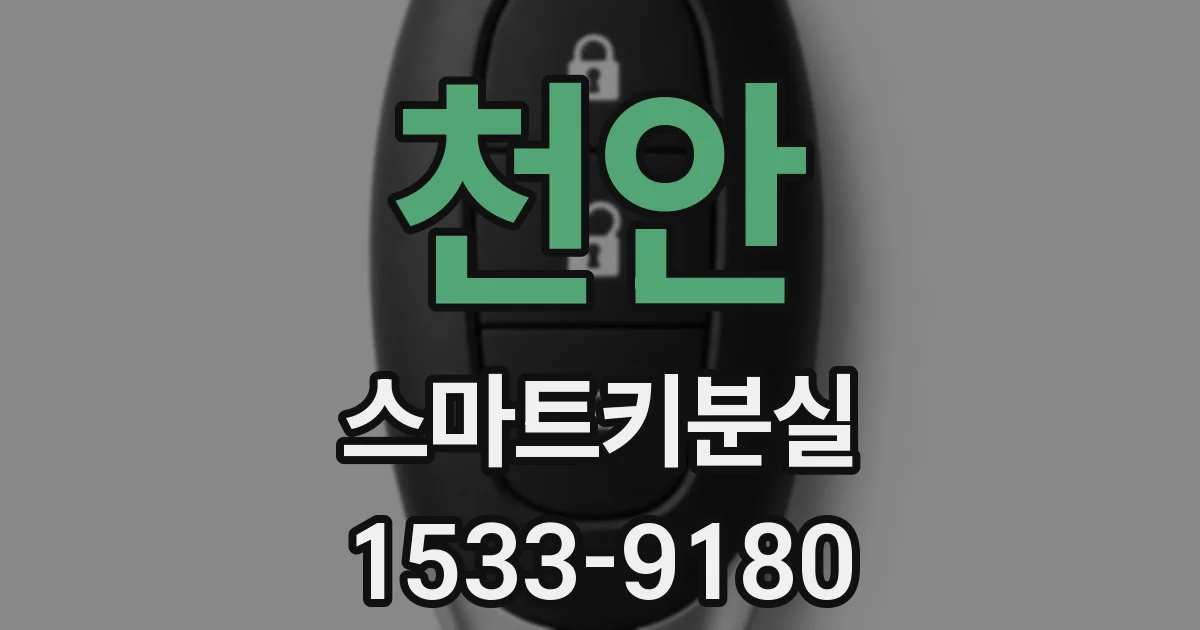 천안 스마트키분실