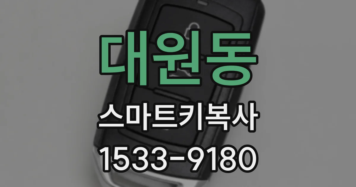 대원동 스마트키복사