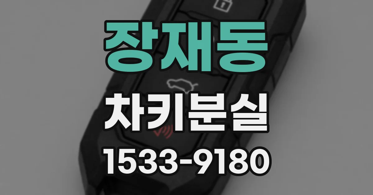 장재동 차키분실