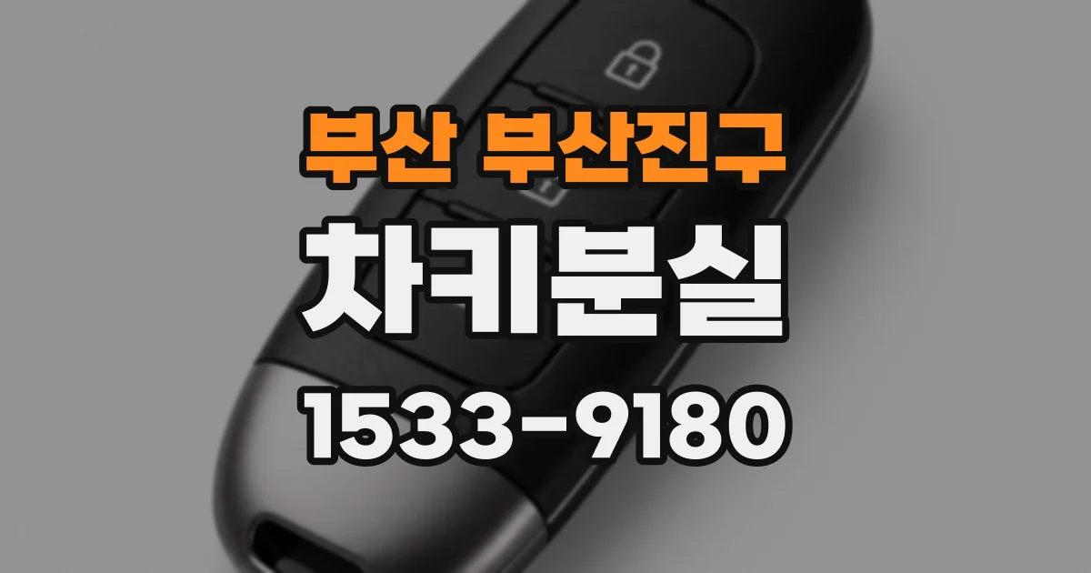 부산 부산진구 차키분실