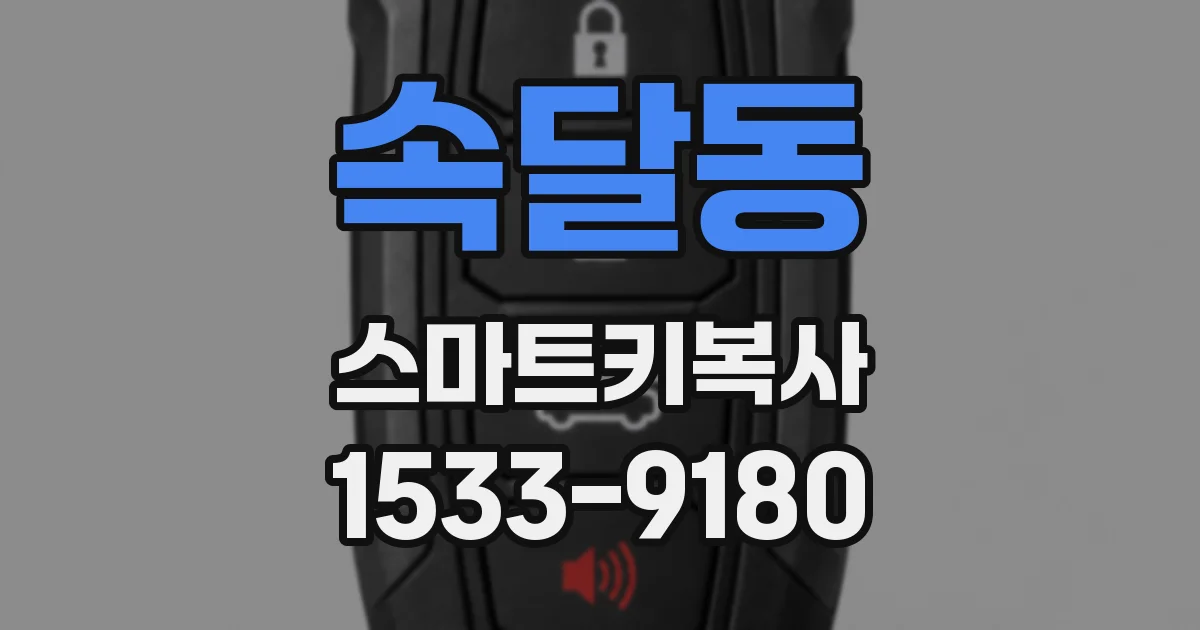 속달동 스마트키복사
