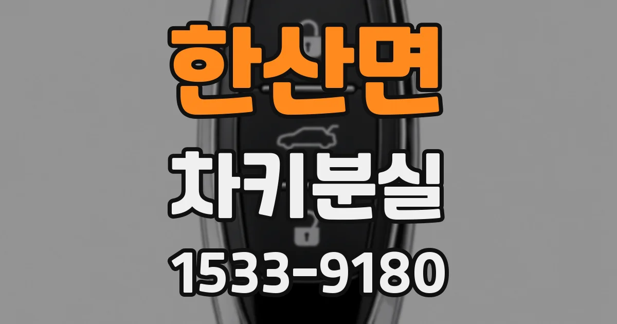 한산면 차키분실