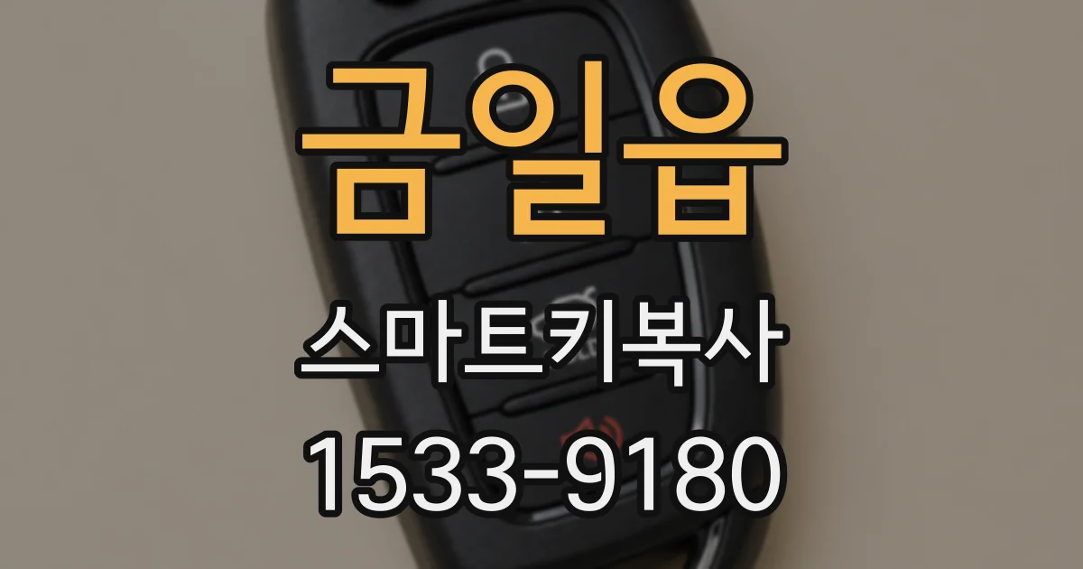 금일읍 스마트키복사