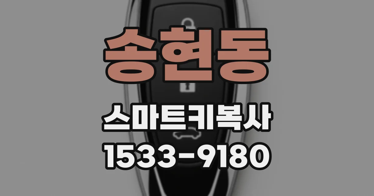 송현동 스마트키복사