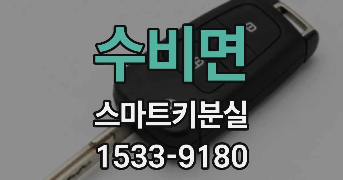 수비면 스마트키분실