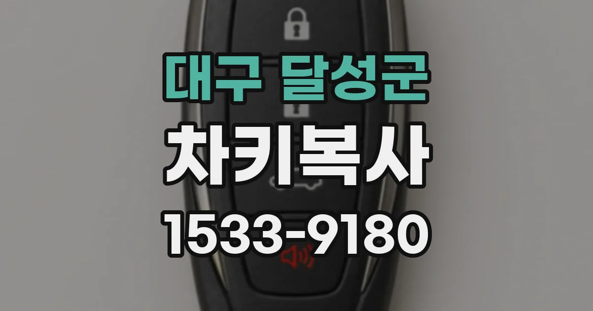 대구 달성군 차키복사