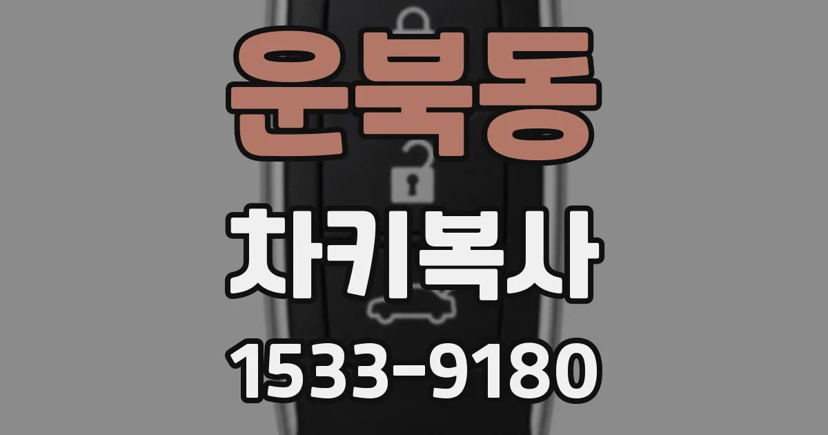운북동 차키복사