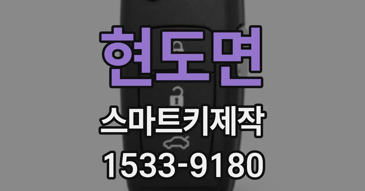 현도면 스마트키제작