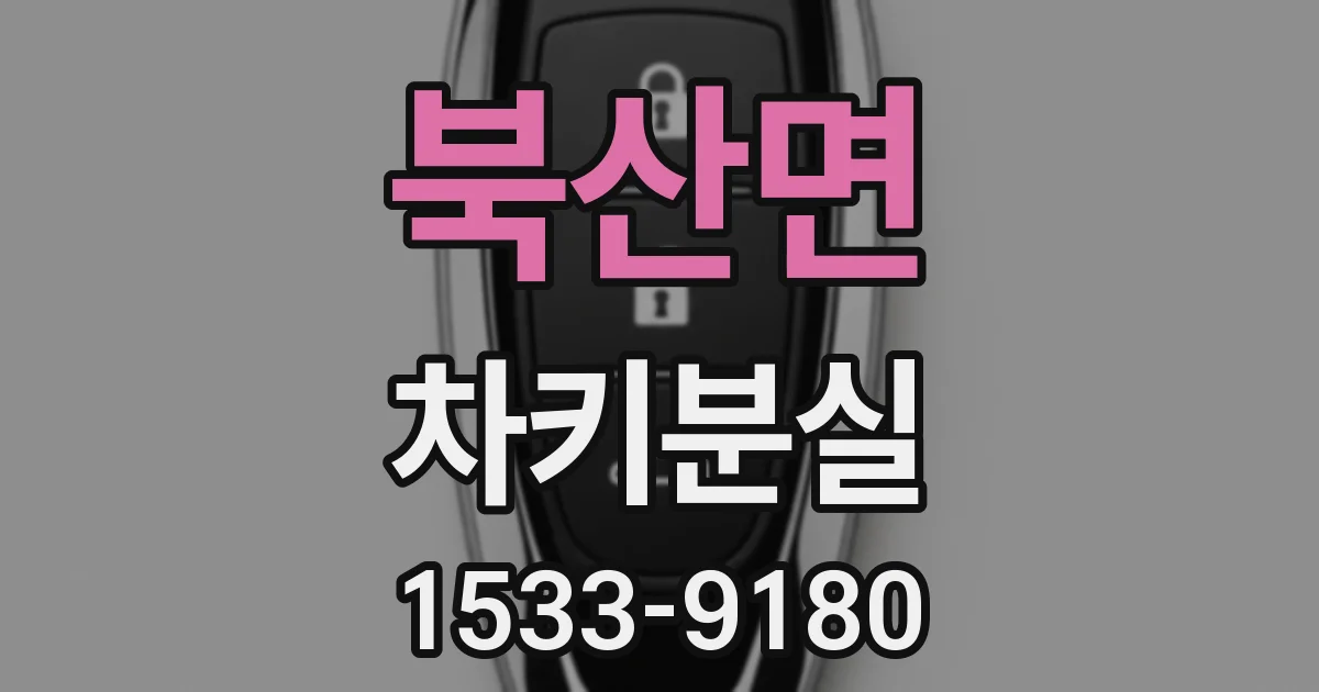 북산면 차키분실