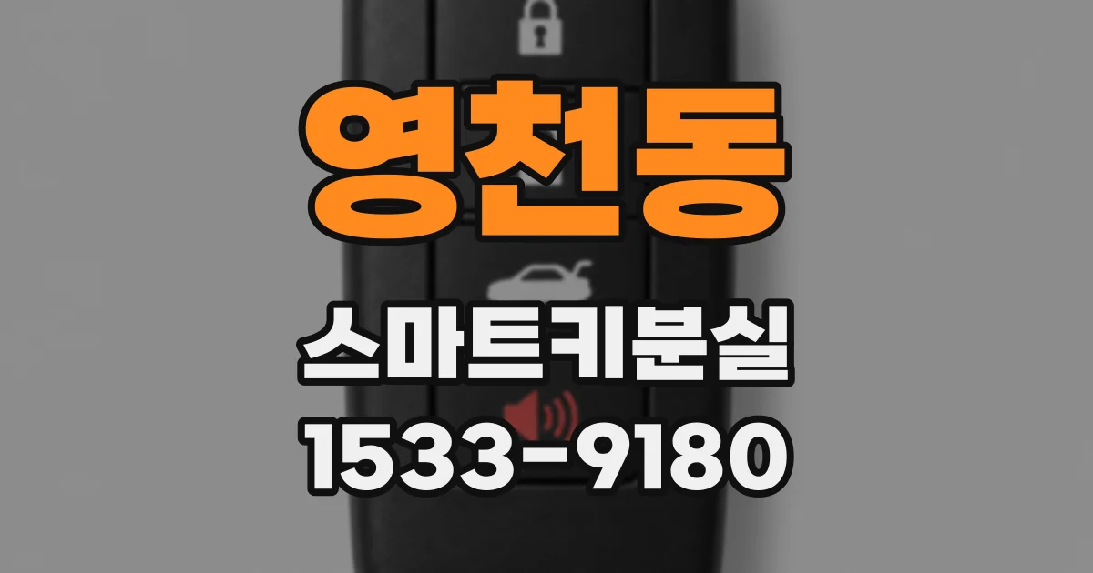 영천동 스마트키분실