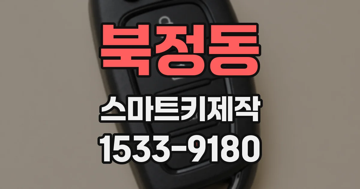 북정동 스마트키제작