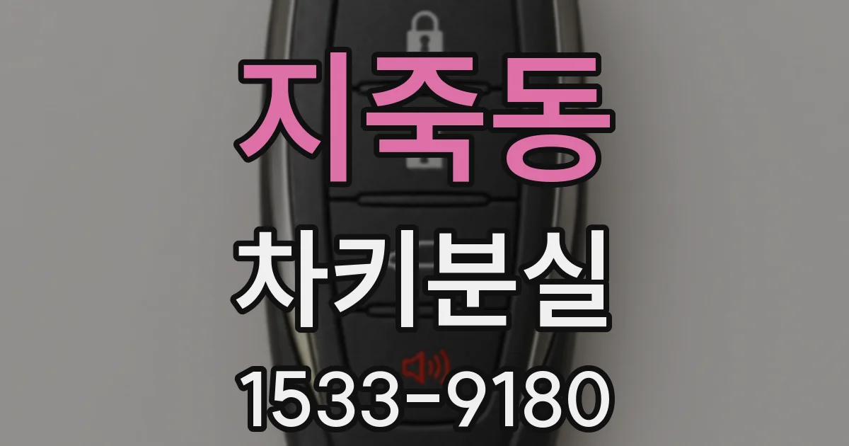 지죽동 차키분실