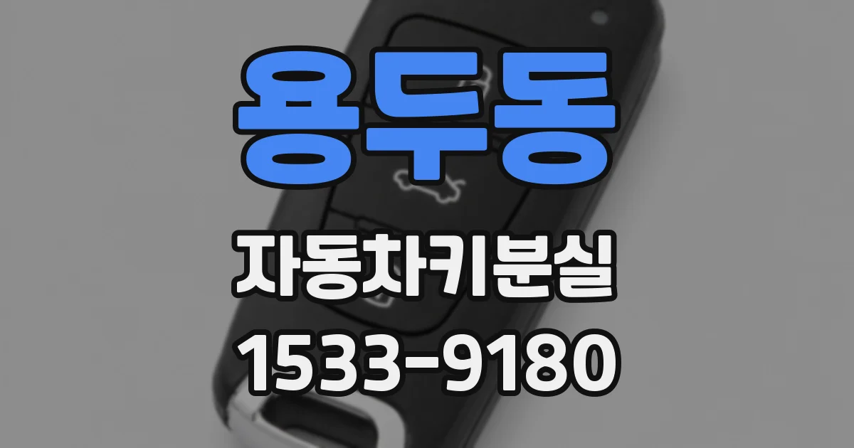 용두동 자동차키분실