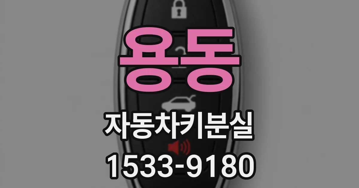 용동 자동차키분실