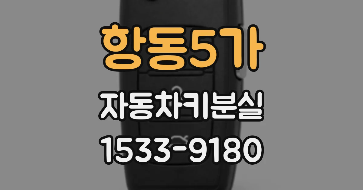 항동5가 자동차키분실