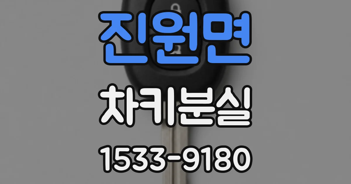 진원면 차키분실