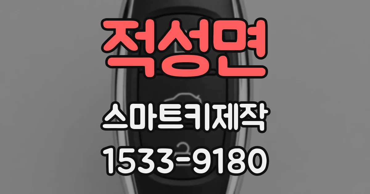 적성면 스마트키제작