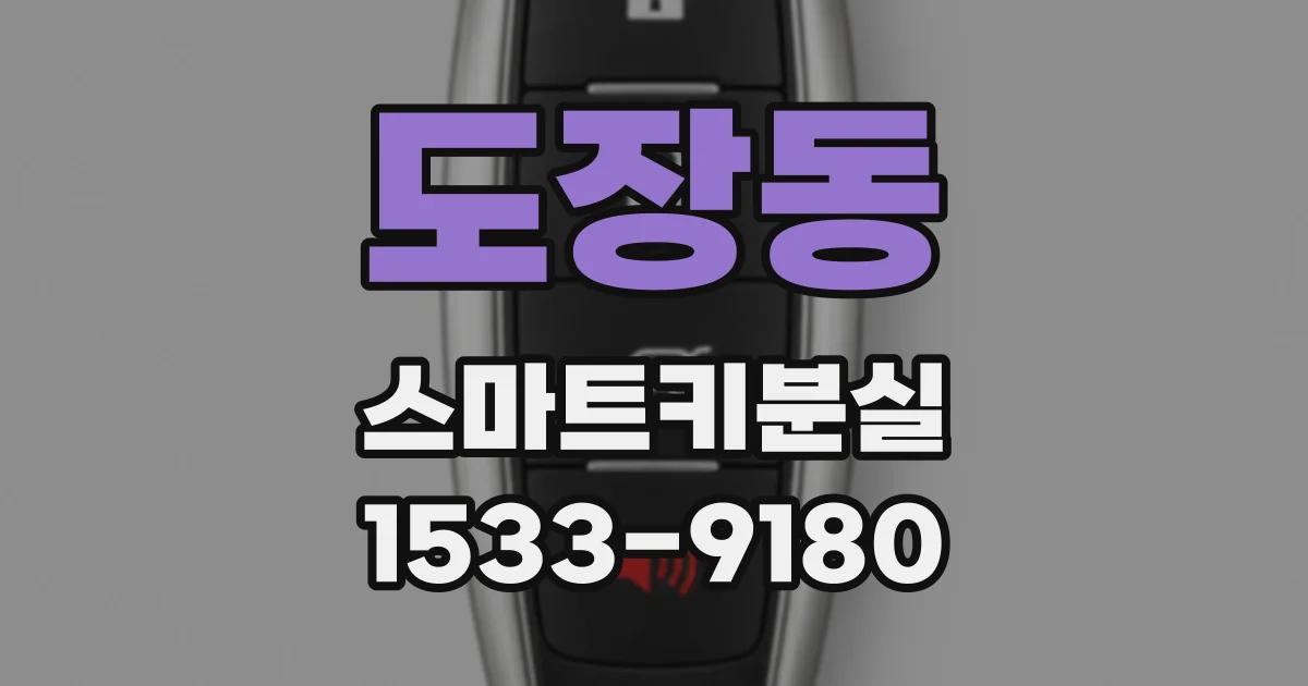 도장동 스마트키분실