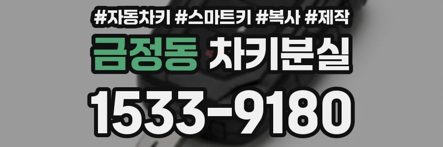 금정동 차키분실
