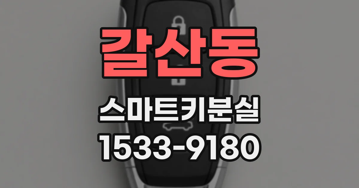 갈산동 스마트키분실