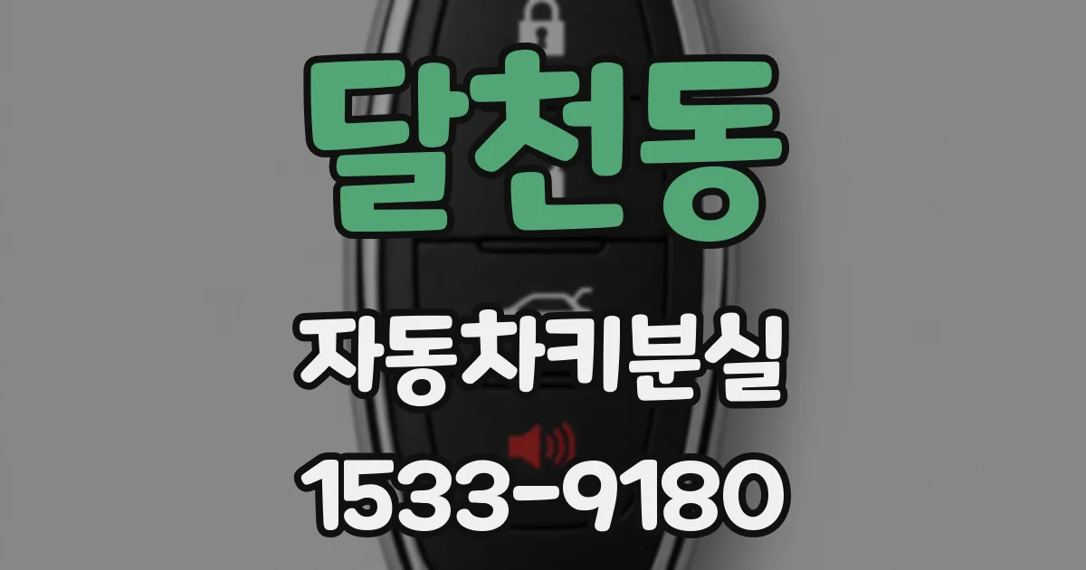 달천동 자동차키분실