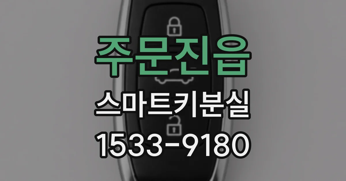 주문진읍 스마트키분실