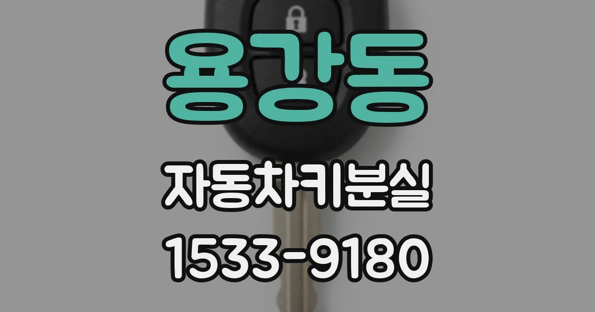 용강동 자동차키분실