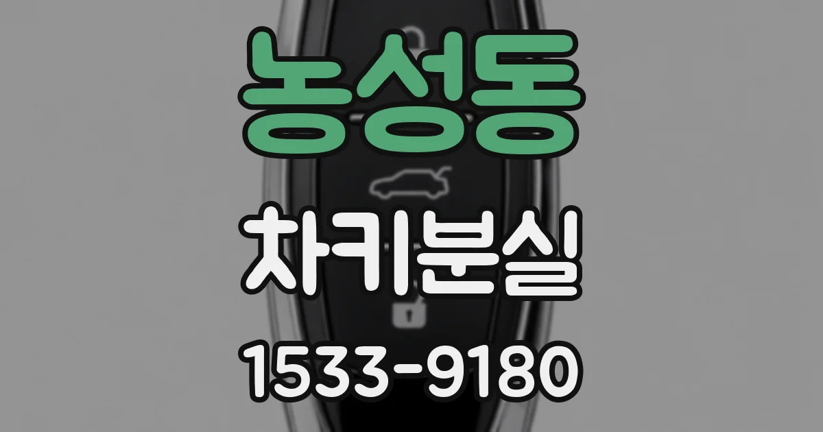 농성동 차키분실