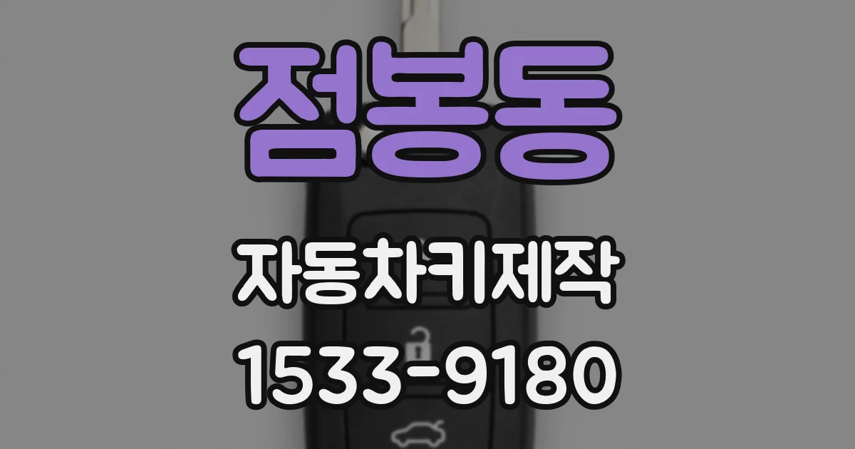 점봉동 자동차키제작