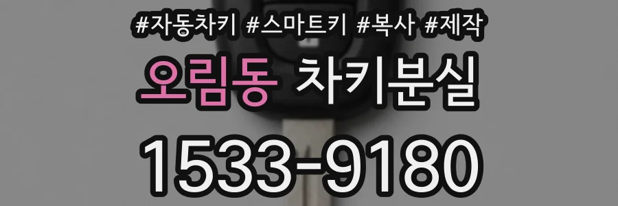 오림동 차키분실