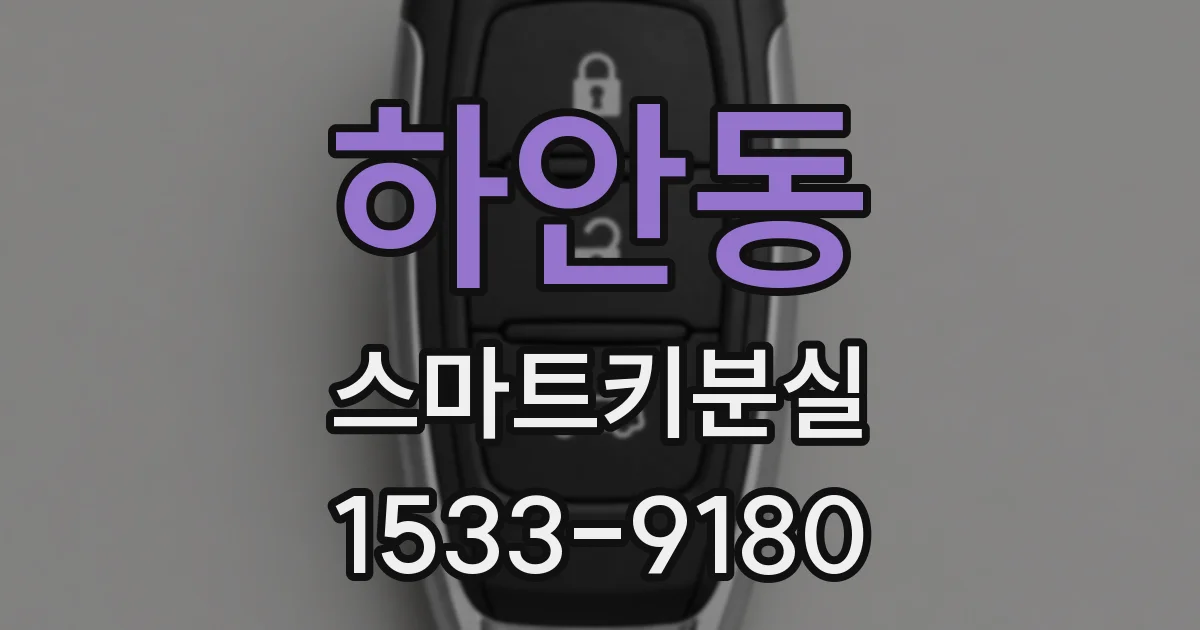 하안동 스마트키분실