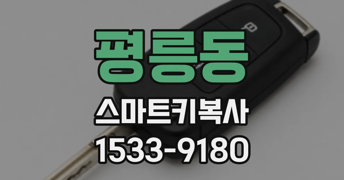 평릉동 스마트키복사