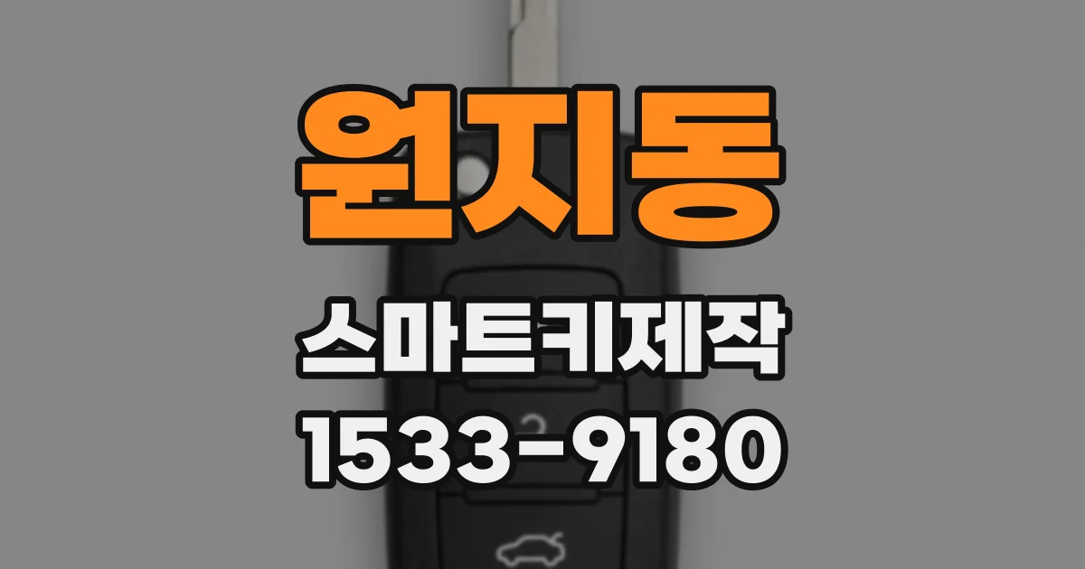 원지동 스마트키제작