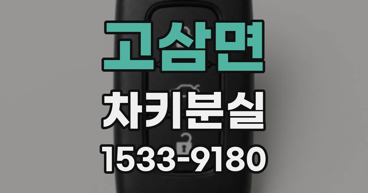 고삼면 차키분실