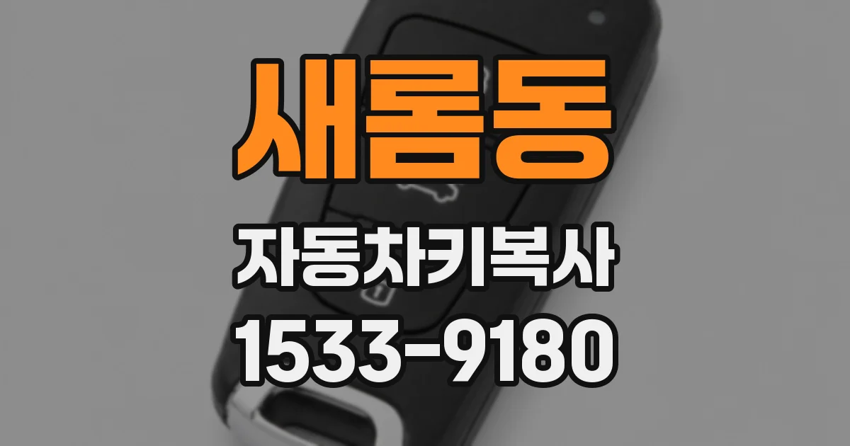 새롬동 자동차키복사