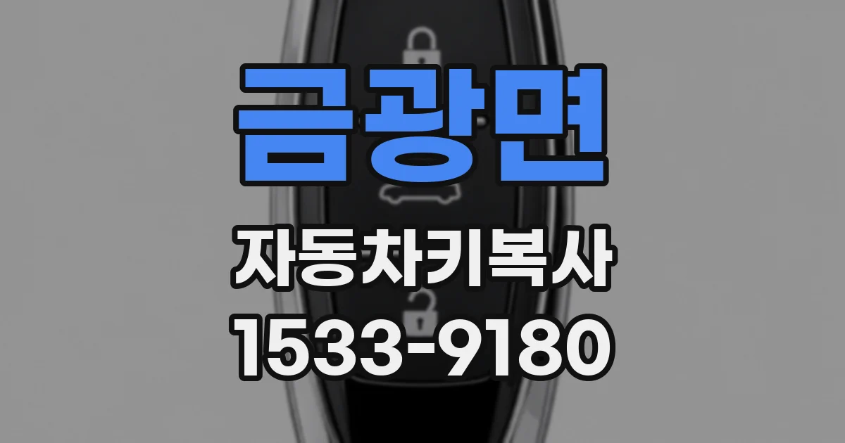 금광면 자동차키복사