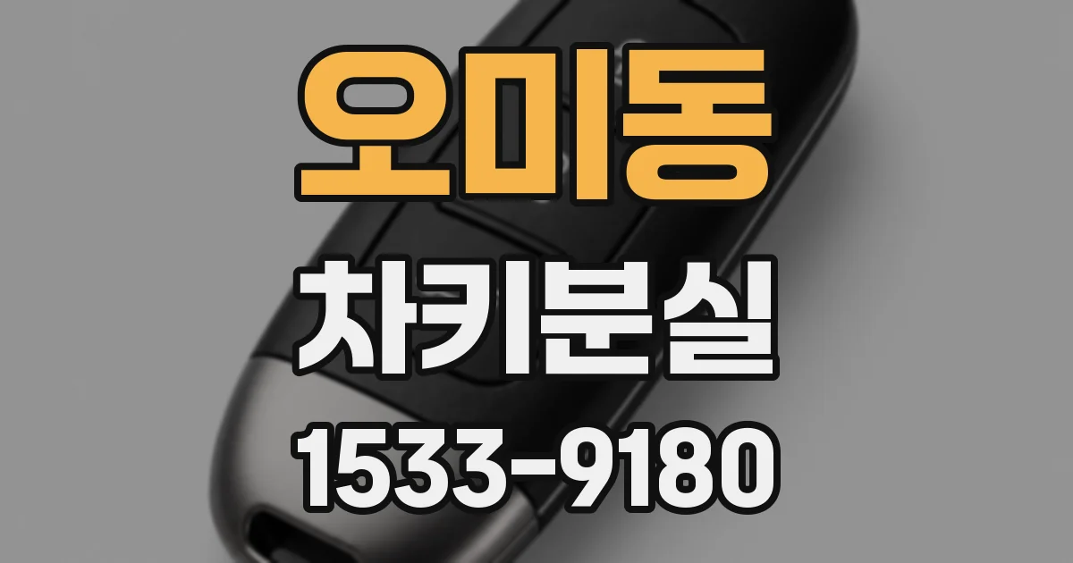 오미동 차키분실