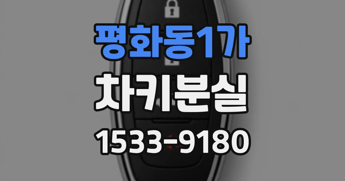 평화동1가 차키분실
