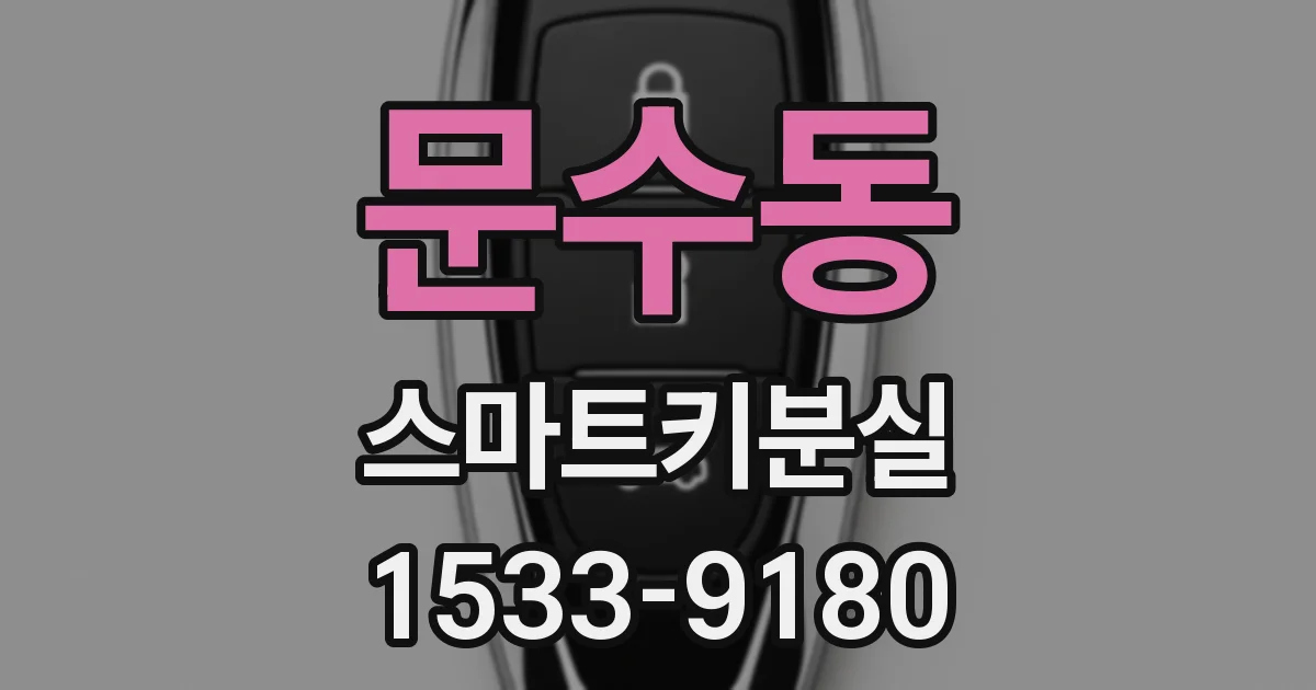 문수동 스마트키분실