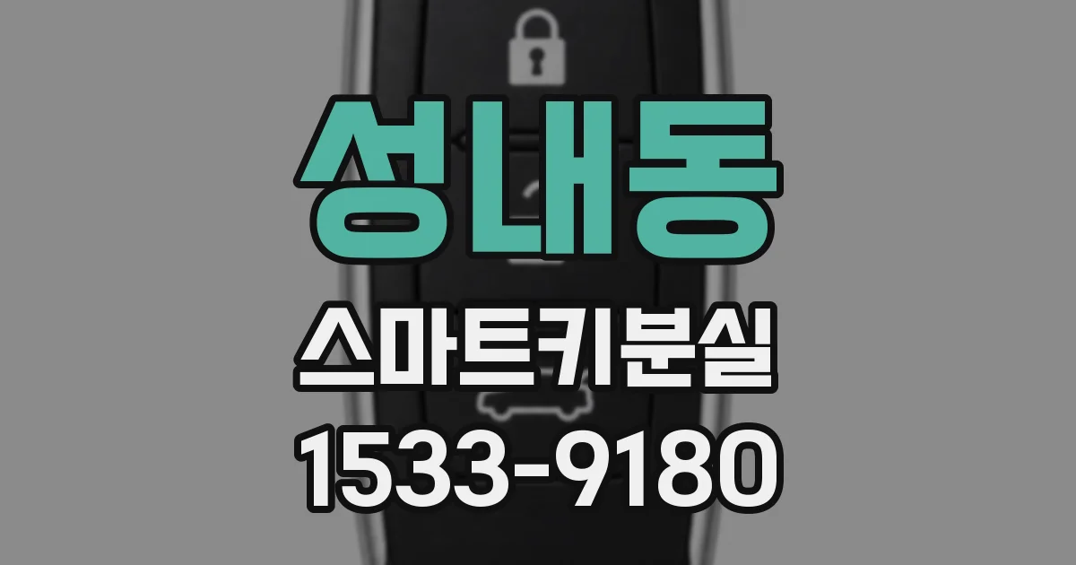성내동 스마트키분실