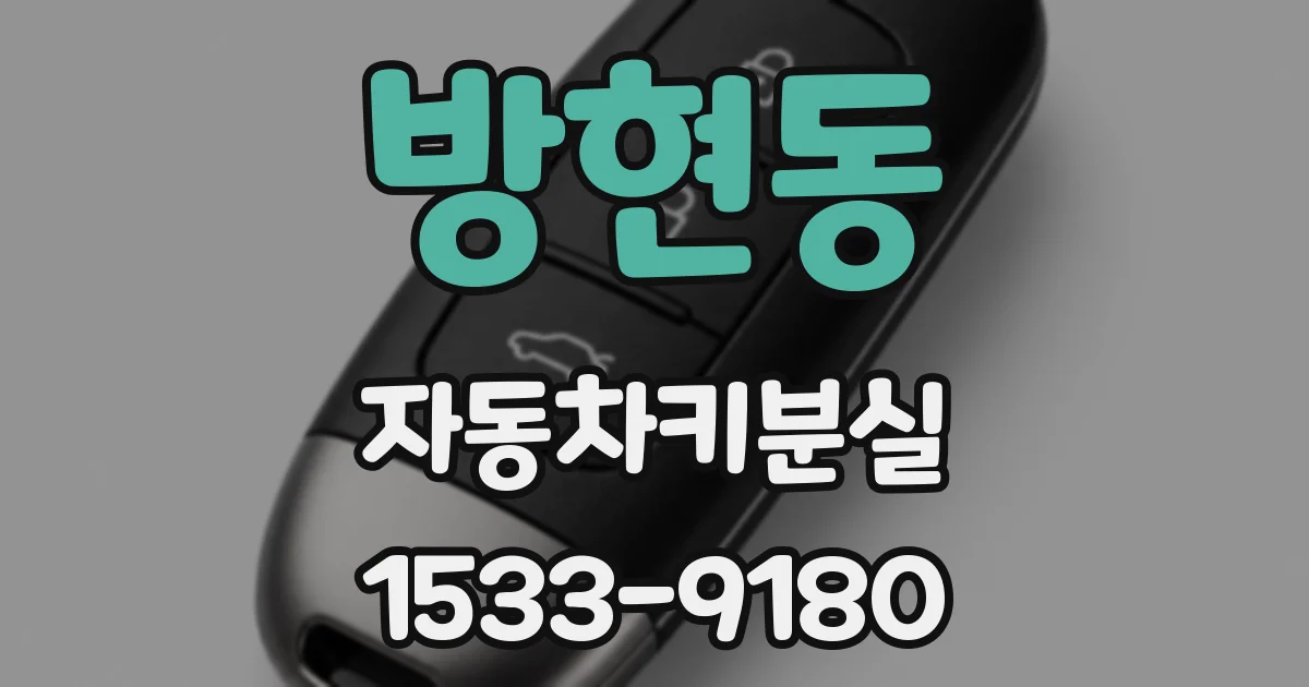 방현동 자동차키분실
