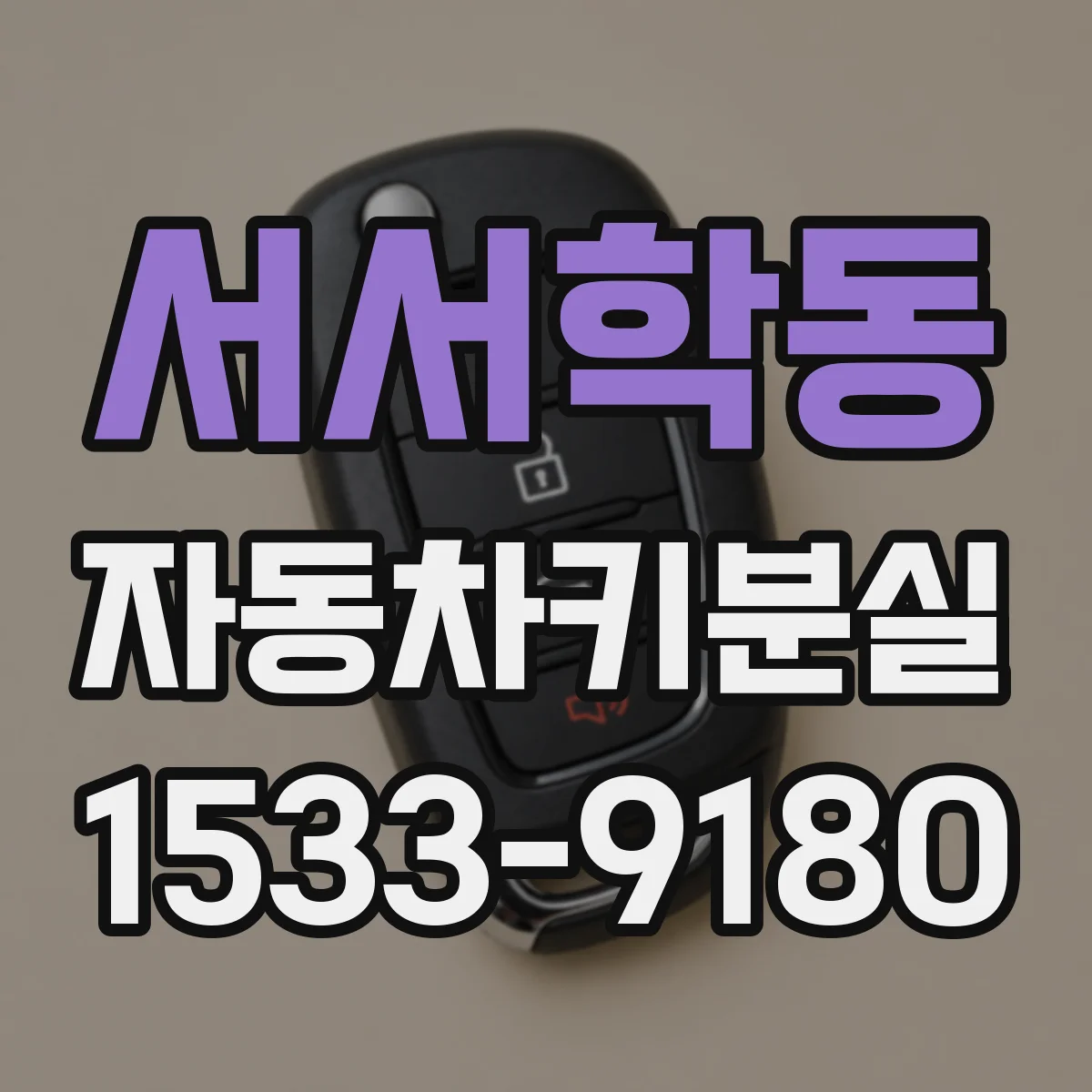 서서학동 자동차키분실