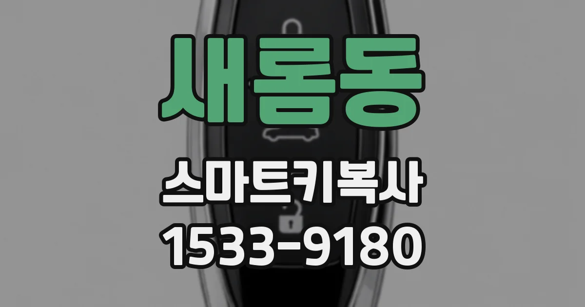 새롬동 스마트키복사