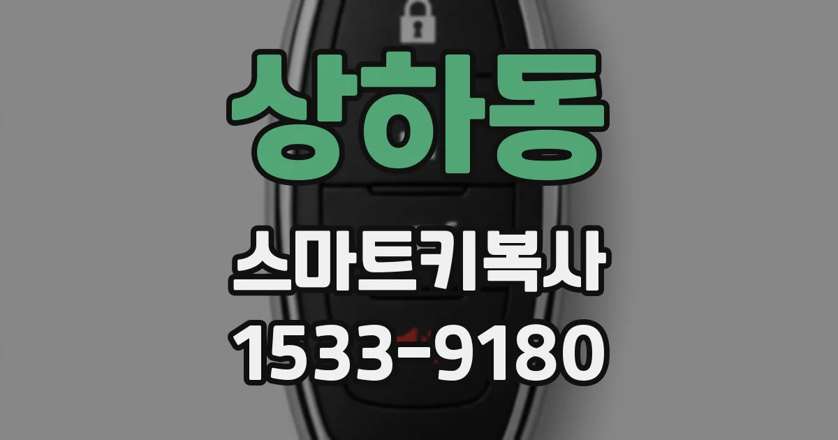 상하동 스마트키복사