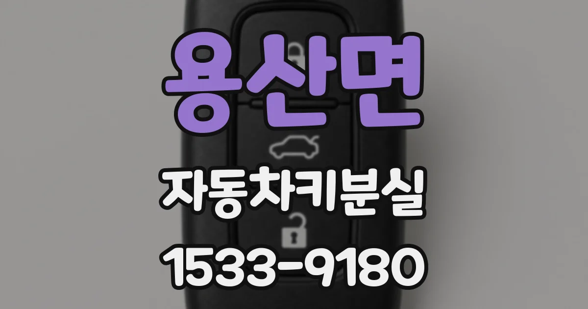 용산면 자동차키분실