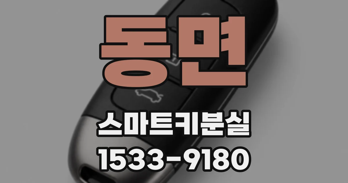 동면 스마트키분실