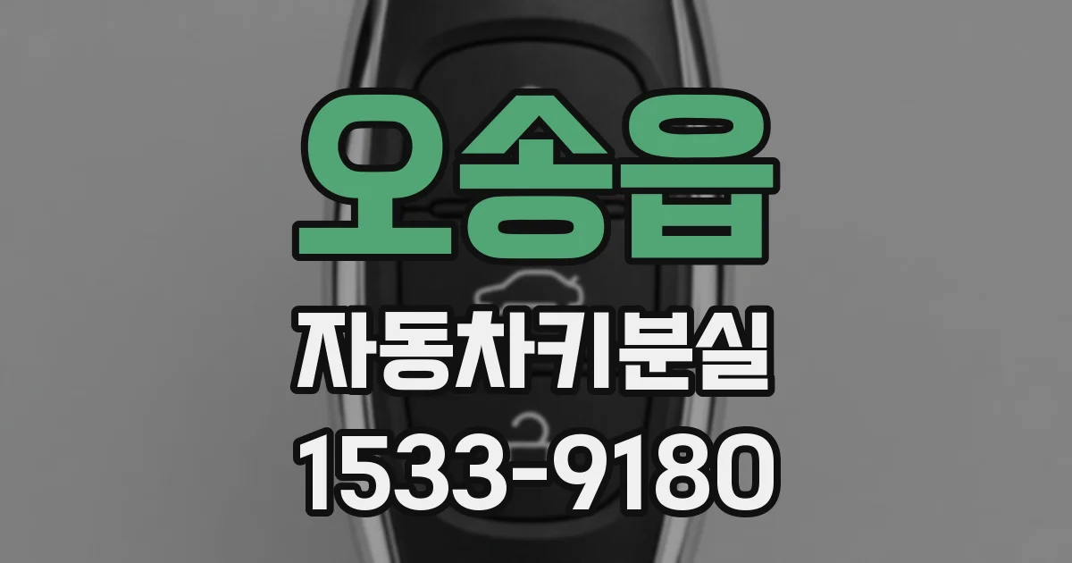 오송읍 자동차키분실