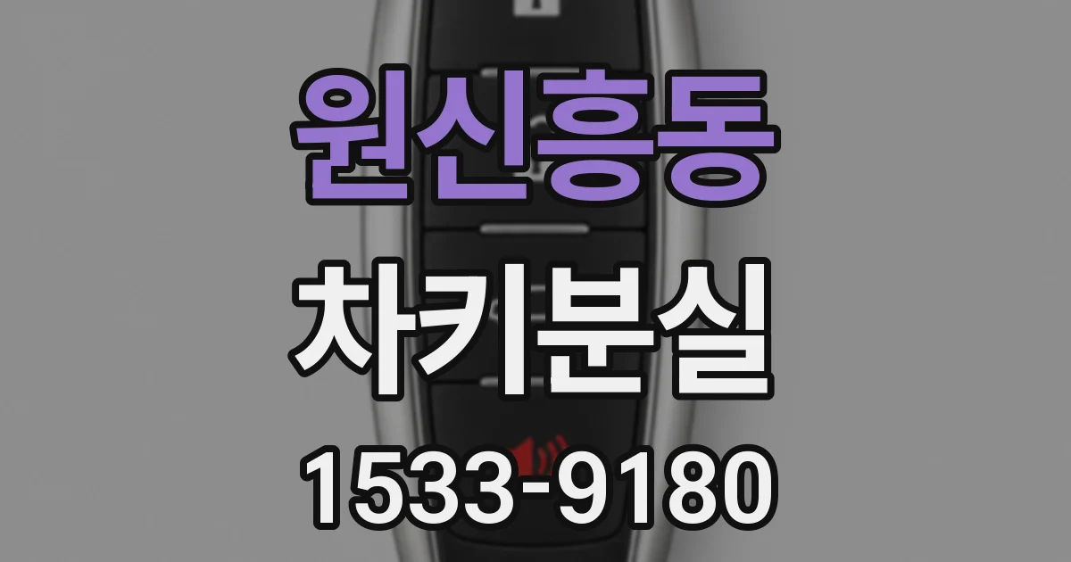 원신흥동 차키분실