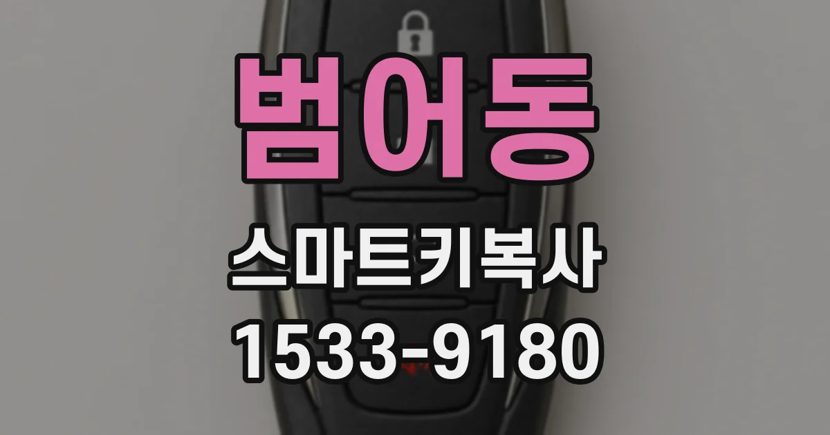 범어동 스마트키복사