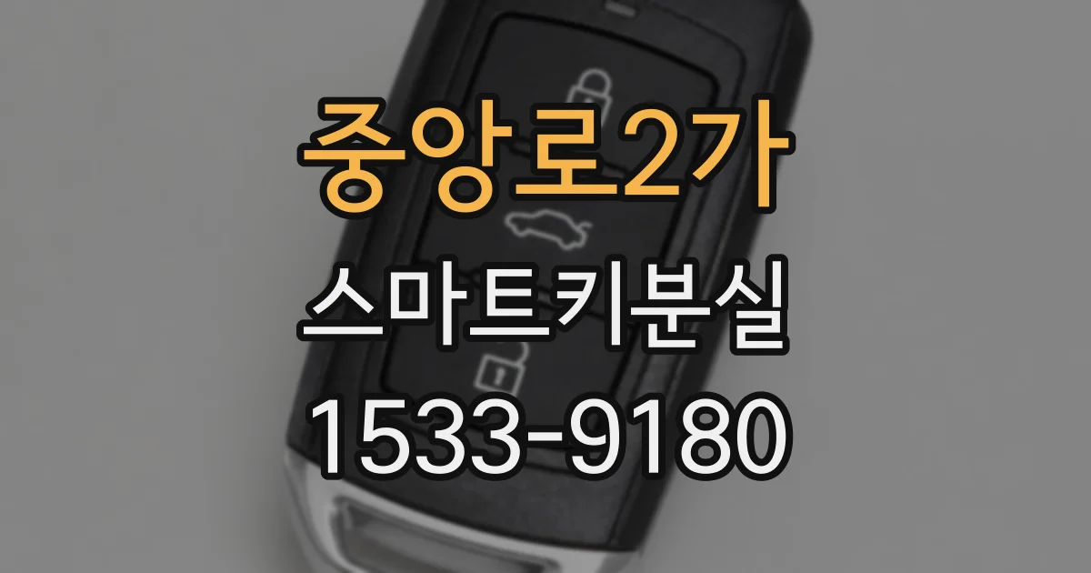 중앙로2가 스마트키분실